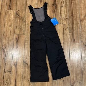 Columbia girls Alpine Air snow bibs 4/5 black NWT